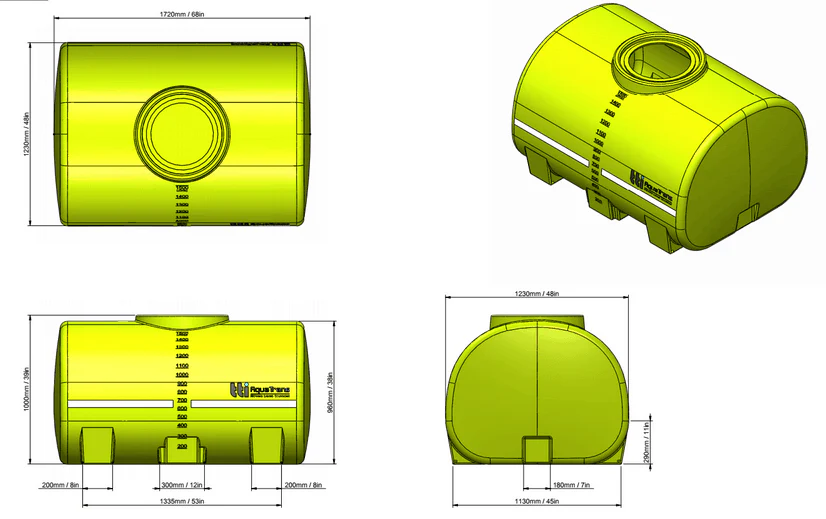 1500L AquaMove™ Portable Water Cartage Tank - Image 4