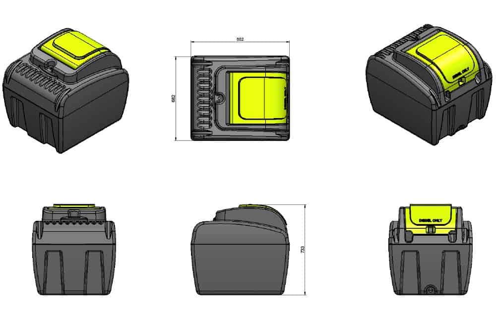 200L DieselCaptain™ Portable Diesel Fuel Tank Pod - Image 5