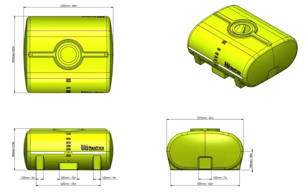 500L AquaTrans™ Portable Water Cartage Tank - Image 4