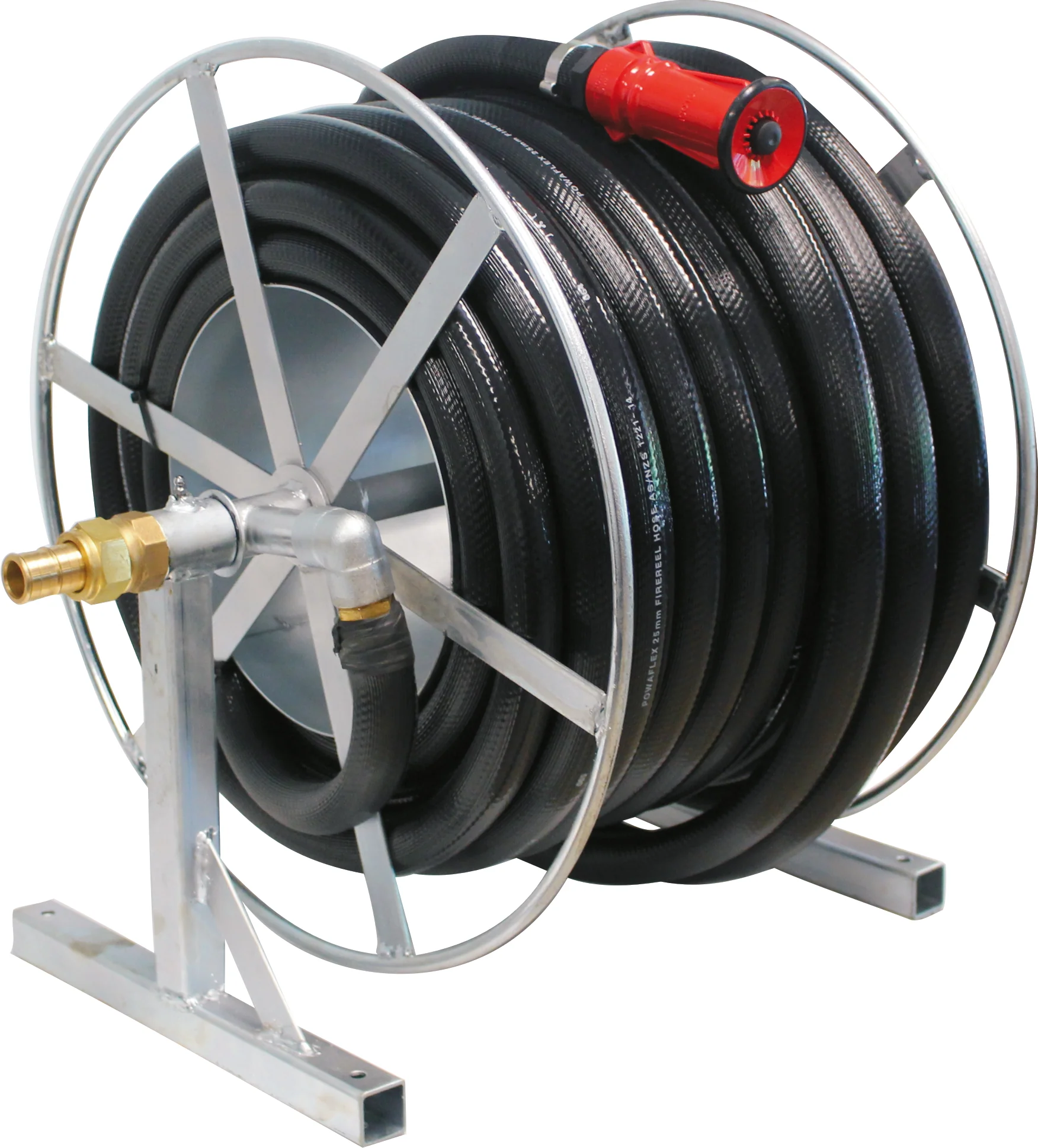 Aussie Pumps Galvanised Fire Fighting Hose Reel