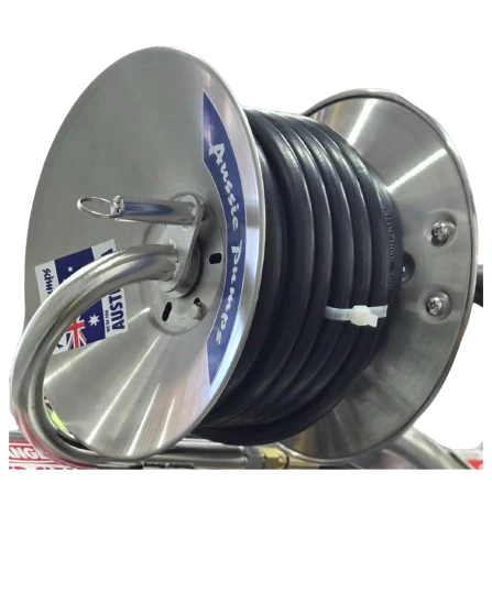 Aussie Pumps AB30 Pocket Rocket, Stainless Steel Hose Reel - Image 3