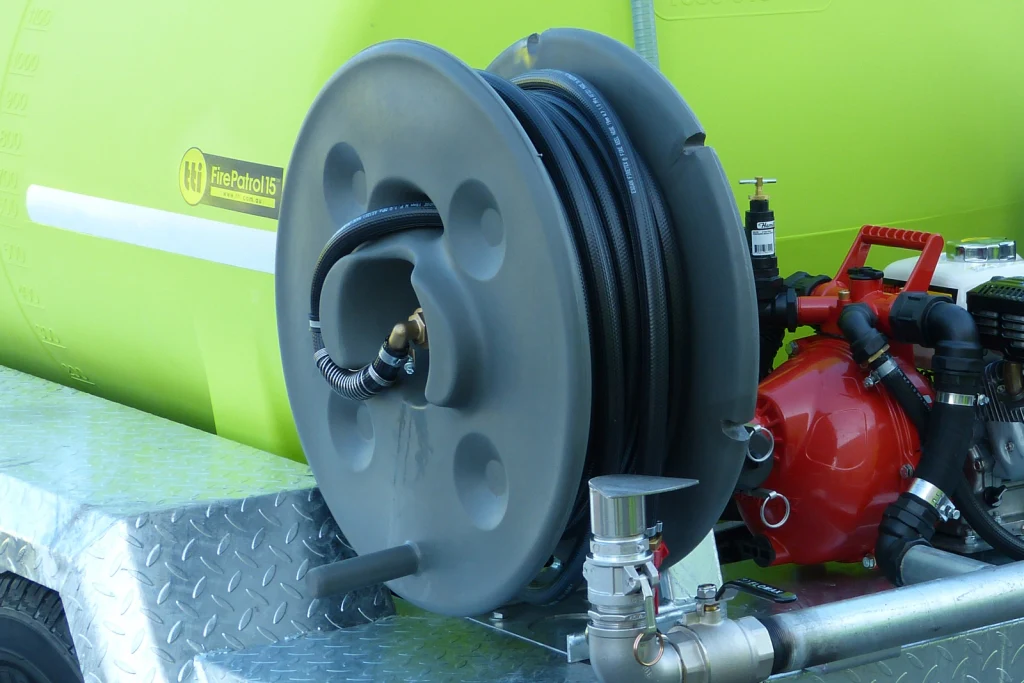 TTI Poly Hose Reel – with 30m x 19mm Fire Hose - Image 7